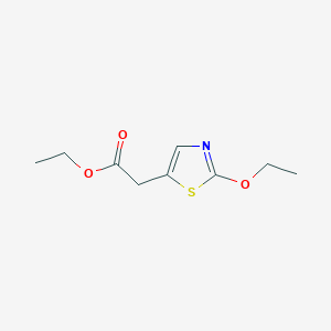 molecular formula C9H13NO3S B12628265 Ethyl (2-ethoxy-1,3-thiazol-5-yl)acetate CAS No. 918659-00-4