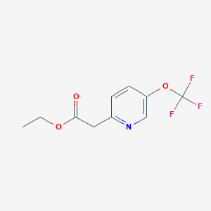 molecular formula C10H10F3NO3 B12628279 Ethyl 2-(5-(trifluoromethoxy)pyridin-2-YL)acetate 
