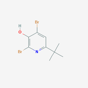 molecular formula C9H11Br2NO B12628291 2,4-Dibromo-6-tert-butylpyridin-3-ol 