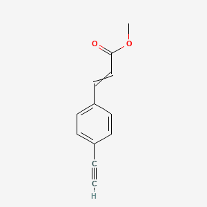 molecular formula C12H10O2 B12628299 Methyl 3-(4-ethynylphenyl)prop-2-enoate CAS No. 917910-98-6