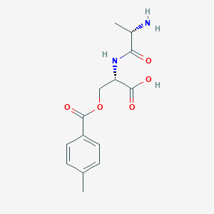 molecular formula C14H18N2O5 B12628382 L-Alanyl-O-(4-methylbenzoyl)-L-serine CAS No. 921934-42-1