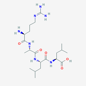 molecular formula C21H41N7O5 B12628443 N~5~-(Diaminomethylidene)-L-ornithyl-L-alanyl-L-leucyl-L-leucine CAS No. 918661-71-9