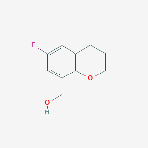 molecular formula C10H11FO2 B12628447 (6-Fluorochroman-8-YL)methanol 