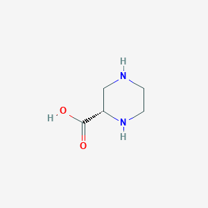 molecular formula C5H10N2O2 B126285 (S)-Piperazine-2-carboxylic acid CAS No. 147650-70-2