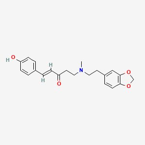 molecular formula C21H23NO4 B1262857 Piperphentonamine 