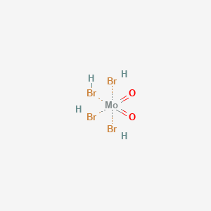 molecular formula Br4H4MoO2 B1262858 tetrabromidodioxidomolybdate(VI) 