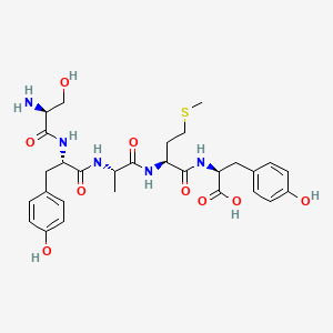 molecular formula C29H39N5O9S B12628620 L-Seryl-L-tyrosyl-L-alanyl-L-methionyl-L-tyrosine CAS No. 920010-03-3