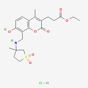 molecular formula C21H28ClNO7S B12628625 C21H28ClNO7S 