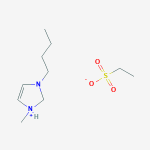 molecular formula C10H22N2O3S B12628640 3-Butyl-1-methyl-2,3-dihydro-1H-imidazol-1-ium ethanesulfonate CAS No. 919788-11-7