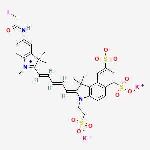 molecular formula C34H34IK2N3O10S3 B1262866 SNIR3 dye 