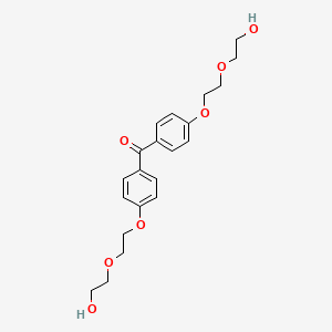 molecular formula C21H26O7 B12628736 Bis{4-[2-(2-hydroxyethoxy)ethoxy]phenyl}methanone CAS No. 919789-60-9