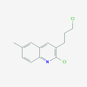 molecular formula C13H13Cl2N B12628772 2-Chloro-3-(3-chloropropyl)-6-methylquinoline CAS No. 948289-99-4