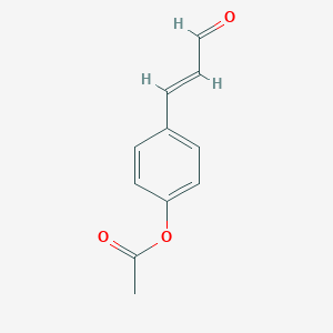 molecular formula C11H10O3 B126288 4-Acetoxy cinnamaldehyde CAS No. 157096-53-2