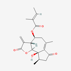 (4betaH)-5alpha-hydroxy-8alpha-(2-methylbut-2-enoyloxy)-2-oxo-1(10),11(13)-guaiadien-12,6alpha-olide