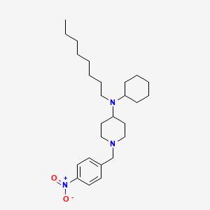 molecular formula C26H43N3O2 B12628925 N-Cyclohexyl-1-[(4-nitrophenyl)methyl]-N-octylpiperidin-4-amine CAS No. 919511-07-2