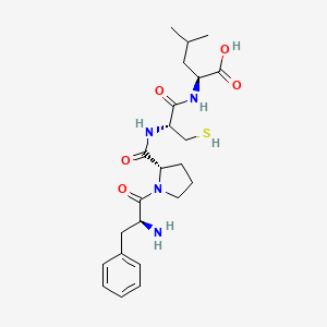 molecular formula C23H34N4O5S B12628938 L-Phenylalanyl-L-prolyl-L-cysteinyl-L-leucine CAS No. 918526-69-9