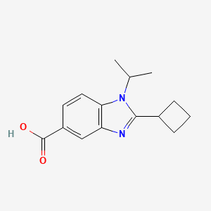 molecular formula C15H18N2O2 B12629188 2-Cyclobutyl-1-propan-2-ylbenzimidazole-5-carboxylic acid 