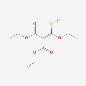 molecular formula C11H18O5S B12629194 Diethyl [ethoxy(methylsulfanyl)methylidene]propanedioate CAS No. 921594-11-8