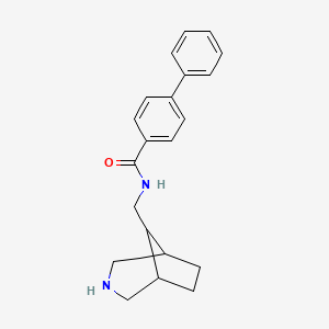molecular formula C21H24N2O B12629213 N-[(3-Azabicyclo[3.2.1]octan-8-yl)methyl][1,1'-biphenyl]-4-carboxamide CAS No. 920016-89-3