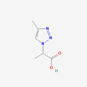 molecular formula C6H9N3O2 B12629273 2-(4-Methyltriazol-1-yl)propanoic acid 
