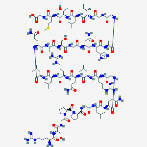 molecular formula C125H214N44O37S B12629292 H-Arg-Ser-Gly-Pro-Pro-Gly-Leu-Gln-Gly-Arg-Leu-Gln-Arg-Leu-Leu-Gln-Ala-Ser-Gly-Asn-His-Ala-Ala-Gly-Ile-Leu-Thr-Met-Gly-OH 