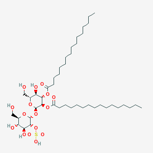 molecular formula C44H82O16S B1262931 2,3-Dipalmitoyl-2'-sulfo-alpha,alpha-trehalose 