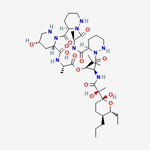 molecular formula C40H67N9O13 B1262932 Dentigerumycin 