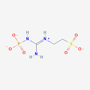N-phosphonatotaurocyamine(2-)