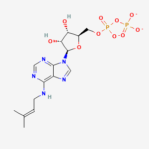 molecular formula C15H20N5O10P2-3 B1262937 N(6)-(dimethylallyl)adenosine 5'-diphosphate(3-) 