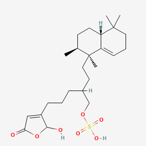 molecular formula C25H40O7S B1262939 25-Hydroxyhalisulfate 9 
