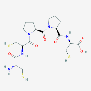 molecular formula C19H31N5O6S3 B12629401 L-Cysteinyl-L-cysteinyl-L-prolyl-L-prolyl-L-cysteine CAS No. 918412-85-8
