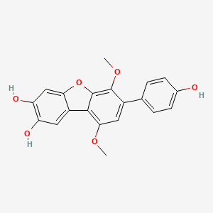 molecular formula C20H16O6 B1262941 Candidusin A 