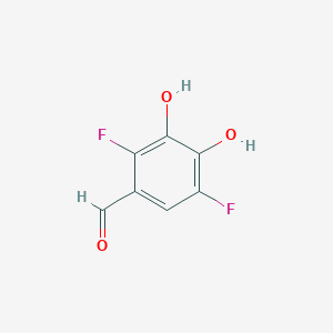 molecular formula C7H4F2O3 B12629413 Benzaldehyde, 2,5-difluoro-3,4-dihydroxy- CAS No. 959216-64-9