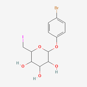molecular formula C12H14BrIO5 B12629417 C12H14BrIO5 