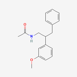 molecular formula C18H21NO2 B12629472 N-[2-(3-methoxyphenyl)-3-phenylpropyl]acetamide CAS No. 920317-71-1