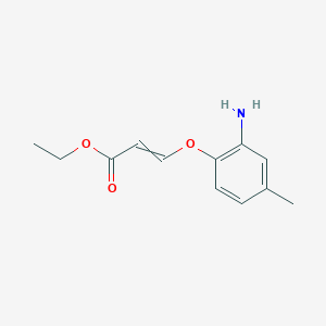 molecular formula C12H15NO3 B12629524 Ethyl 3-(2-amino-4-methylphenoxy)prop-2-enoate CAS No. 917872-63-0