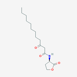 molecular formula C16H27NO4 B1262953 N-(3-oxododecanoyl)-D-homoserine lactone 