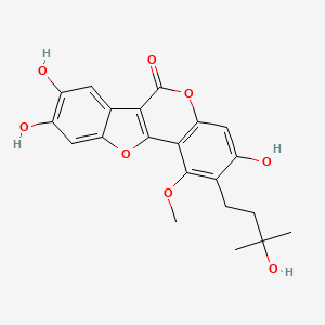 molecular formula C21H20O8 B1262954 Lespedezacoumestan 