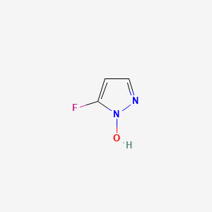 molecular formula C3H3FN2O B12629568 5-Fluoro-1H-pyrazol-1-ol CAS No. 921604-94-6