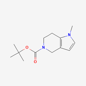 molecular formula C13H20N2O2 B12629571 Tert-butyl 1-methyl-6,7-dihydro-1H-pyrrolo[3,2-C]pyridine-5(4H)-carboxylate 