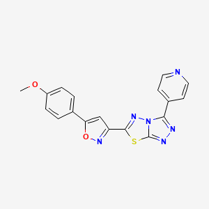 molecular formula C18H12N6O2S B12629578 C18H12N6O2S 