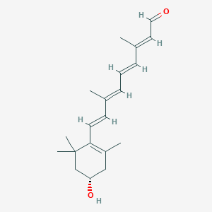 molecular formula C20H28O2 B1262965 (3s)-3-hydroxyretinal CAS No. 145681-21-6