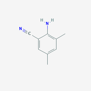 molecular formula C9H10N2 B126297 2-Amino-3,5-dimethylbenzonitrile CAS No. 146351-93-1
