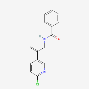 molecular formula C15H13ClN2O B12629704 N-[2-(6-chloropyridin-3-yl)prop-2-en-1-yl]benzamide CAS No. 919349-74-9
