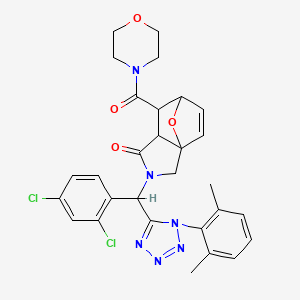 molecular formula C29H28Cl2N6O4 B12629718 C29H28Cl2N6O4 