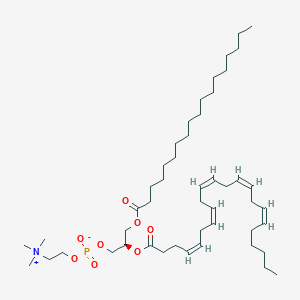molecular formula C48H86NO8P B1262975 [(2R)-2-[(4Z,7Z,10Z,13Z,16Z)-docosa-4,7,10,13,16-pentaenoyl]oxy-3-octadecanoyloxypropyl] 2-(trimethylazaniumyl)ethyl phosphate 