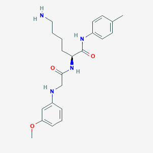 molecular formula C22H30N4O3 B12629771 N-(3-Methoxyphenyl)glycyl-N-(4-methylphenyl)-L-lysinamide CAS No. 918436-19-8