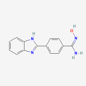 molecular formula C14H12N4O B12629810 4-(2-Benzimidazolyl)benzamidoxime 