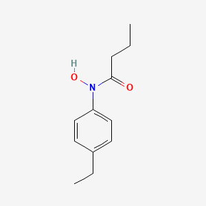 molecular formula C12H17NO2 B12629865 N-(4-Ethylphenyl)-N-hydroxybutanamide CAS No. 918107-00-3