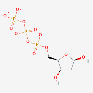 molecular formula C5H9O13P3-4 B1262989 2-Deoxyribose 5-triphosphate(4-) 